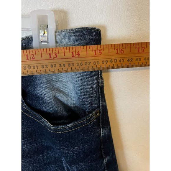 Southpole Blue Moto Skinny Jeans Men 30 x 32 Ribbed Distressed Straight Leg - Picture 4 of 11